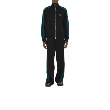 Striped Jersey Track Pants - Black