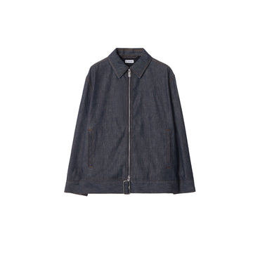 Belted Denim Jacket - Denim Blue