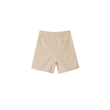 Cotton Blend Shorts - Pale Stone