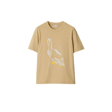 Duck Cotton T-shirt - Flax
