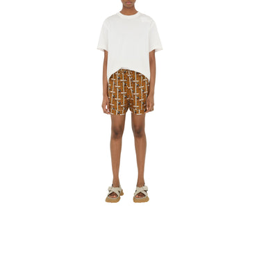 Bus Silk Pyjama Shorts - Pumpkin