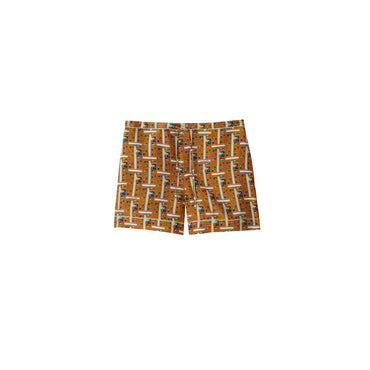 Bus Silk Pyjama Shorts - Pumpkin