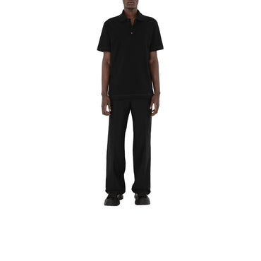 Cotton Polo Shirt - Black