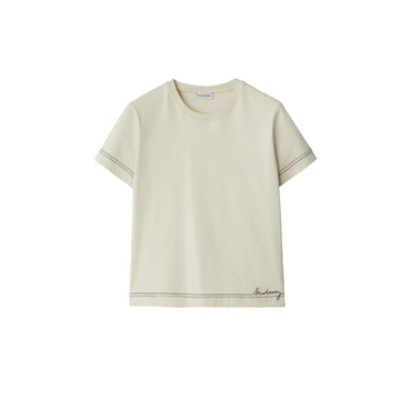 Boxy Cotton T-shirt - Plaster