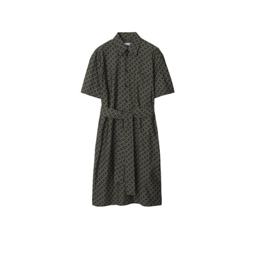 Check Cotton Shirt Dress - Snug Ip Check
