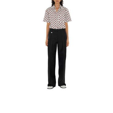 Postbox Cotton Silk Shirt - Chalk Ip Pattern
