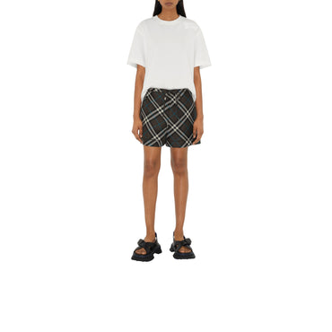 Check Silk Pyjama Shorts - Snug Ip Check