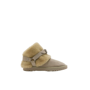 Suede and Shearling Chubby Boots - Hunter