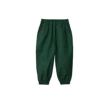 Cotton Blend Jogging Pants - Dark Moss
