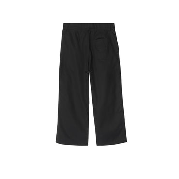 Cotton Blend Trousers - Black
