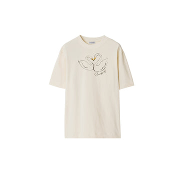 Swan Cotton T-shirt - Soap