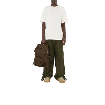 Check Jacquard Backpack - Military