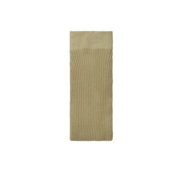 Ribbed Wool Blend Tights - Flax