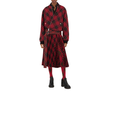 Check Wool Blend Tights - Snug/Pillar
