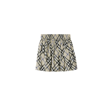 Check Cotton Skirt - Lichen Ip Check