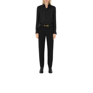 Leather Equestrian Belt - Black