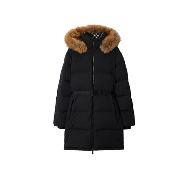 Nylon Puffer Coat - Black/Snug Ip Check