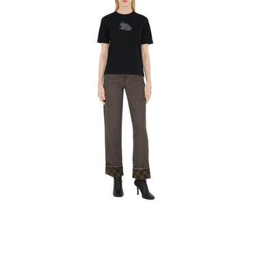 Paisley EKD Cotton T-shirt - Coal