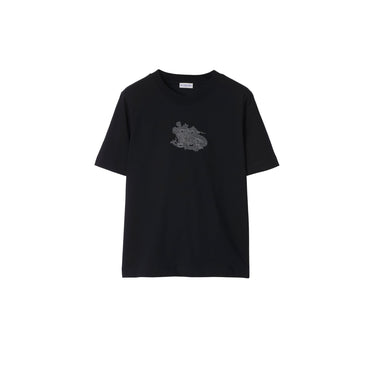 Paisley EKD Cotton T-shirt - Coal