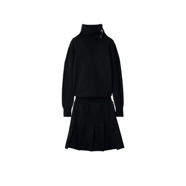 Wool Dress - Coal