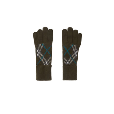 Check Cashmere Blend Gloves - Snug