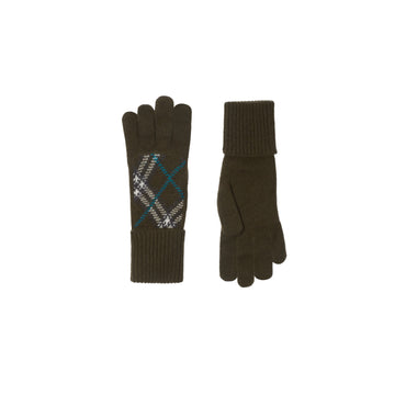 Check Cashmere Blend Gloves - Snug