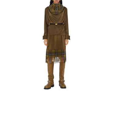 Satin and Check Scarf Top - Camp
