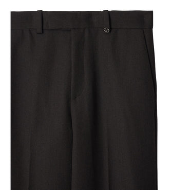 Wool Tailored Trousers - Raven