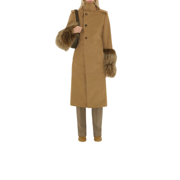 Long Cotton Nylon Trench Coat - Mountain