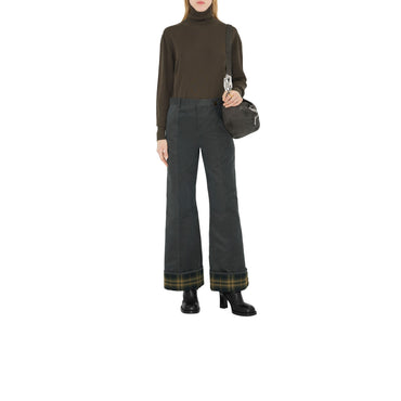 Cotton Nylon Trousers - Cinder