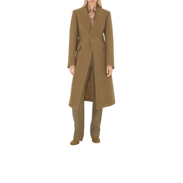 Wool Tailored Coat - Linden/Bramble
