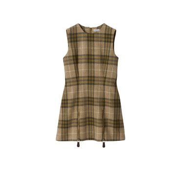 Check Wool Dress - Camp Ip Check