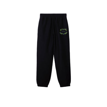 Logo Cotton Blend Jogging Pants - Coal