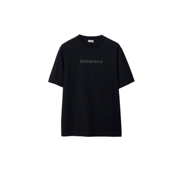Paisley Logo Cotton T-shirt - Coal