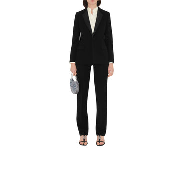 Wool Tuxedo Jacket - Black