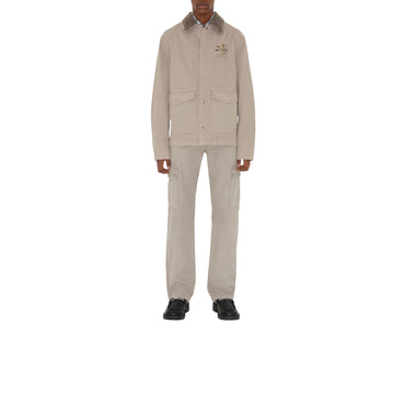 Gabardine Cargo Trousers - Heron