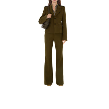 Nylon Wool Blend Tailored Jacket - Furrow