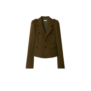 Nylon Wool Blend Tailored Jacket - Furrow