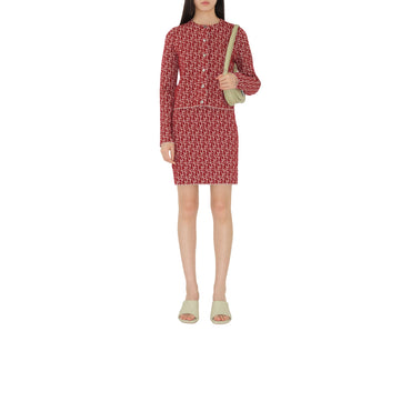 B Charm Wool Blend Skirt - Geranium
