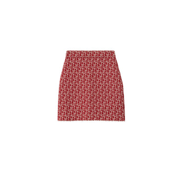 B Charm Wool Blend Skirt - Geranium