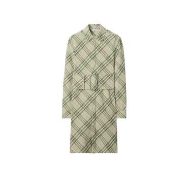 Check Stretch Linen Shirt Dress - Breeze Ip Check