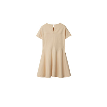 Check Label Cotton Dress - Calico