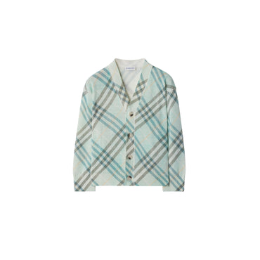 Check Linen Blend Cardigan - Breeze Ip Check
