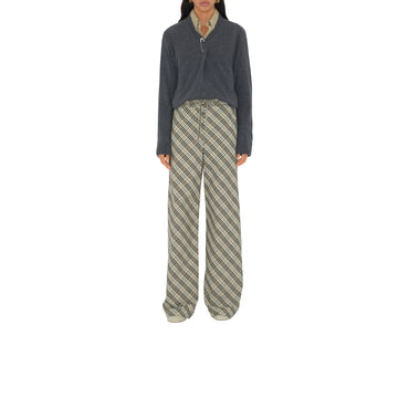 Check Cotton Pyjama Trousers - Husk Ip Check