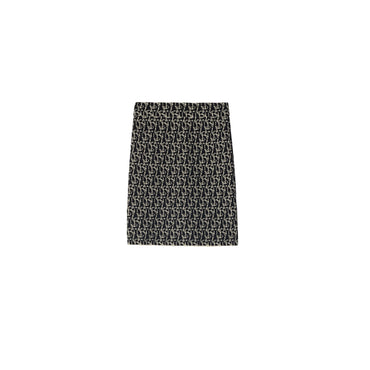 B Charm Wool Blend Skirt - Black Ip Pttrn