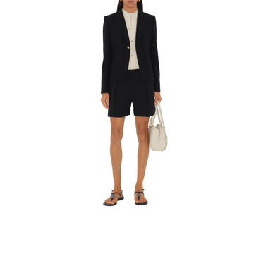 Wool Tailored Jacket - Black