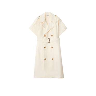 Viscose Trench Dress - Pelican