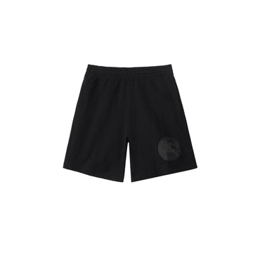 EKD Badge Cotton Shorts - Black