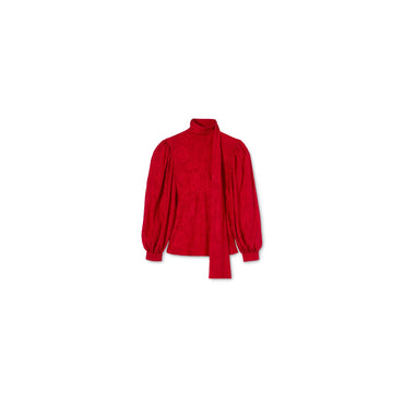 Women Top - Hibiscus Red
