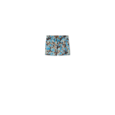Men Shorts - Beige/Blu/Green